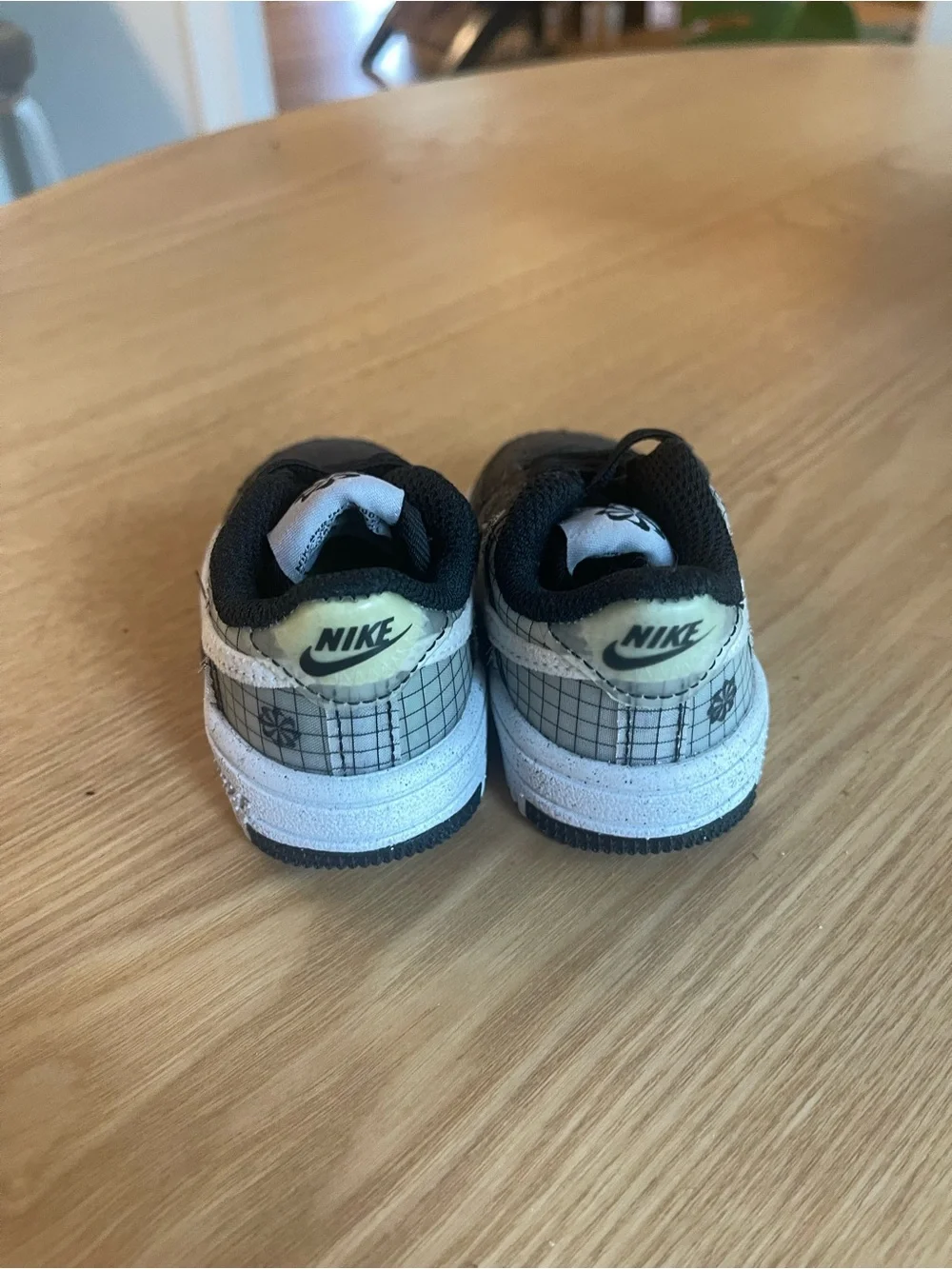 Nike Air Force 1 Crater Grid Sneakers Black/Gray BABY’s  2C NEW